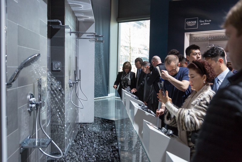 GROHE showcased numerous new products for bathrooms and kitchens at ISH 2017